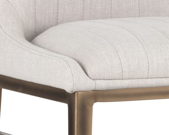 Halden Counter Stool Beige Linen - Image 3