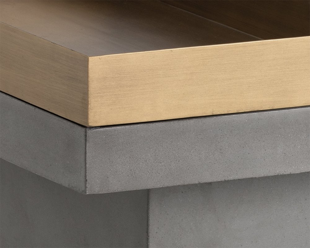 Quill Coffee Table - Rectangular Grey - Image 4