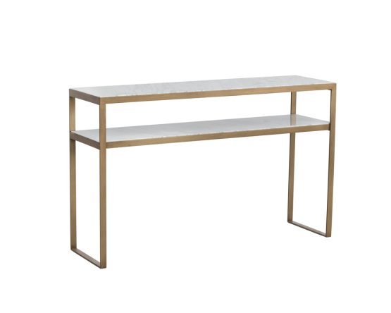 Evert Console Table White Marble - Image 2