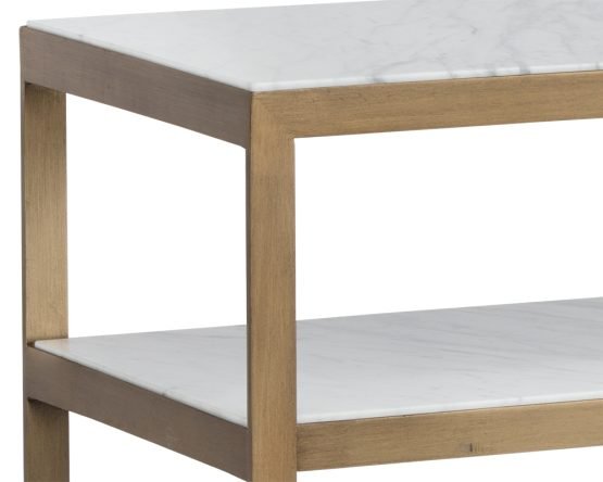 Evert Console Table White Marble - Image 4