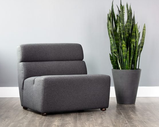 Cornell Modular Armless Chair Polo Club Kohl Grey - Image 10
