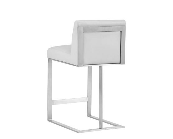 Dean Counter Stool - Stainless Steel Cantina White - Image 2