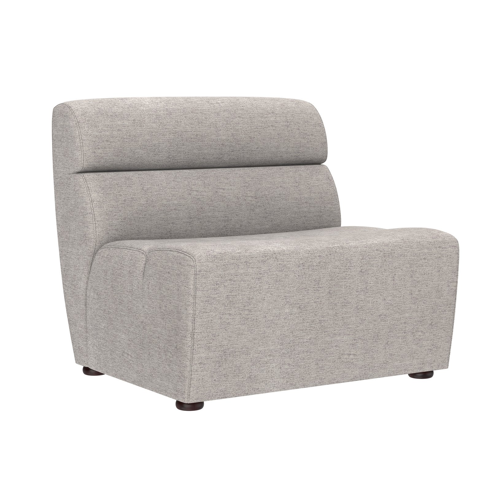 Cornell Modular Armless Chair Polo Club Stone