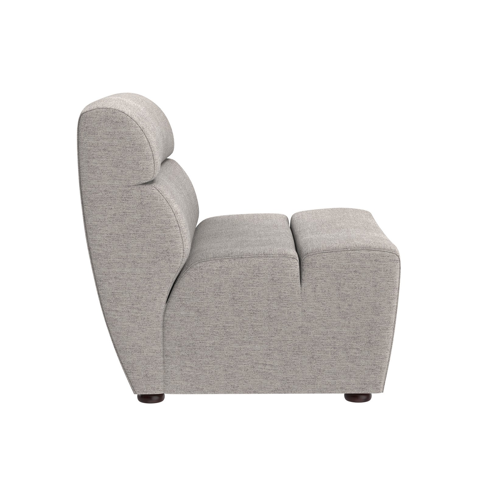 Cornell Modular Armless Chair Polo Club Stone - Image 8
