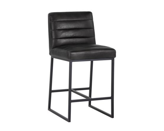 Spyros Counter Stool Coal Black