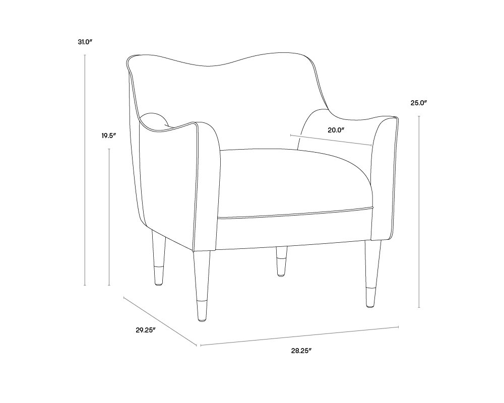 Bow Lounge Chair - Deep Green Sky - Image 6