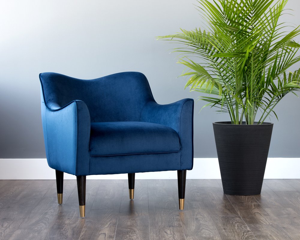 Bow Lounge Chair - Navy Blue Sky - Image 2