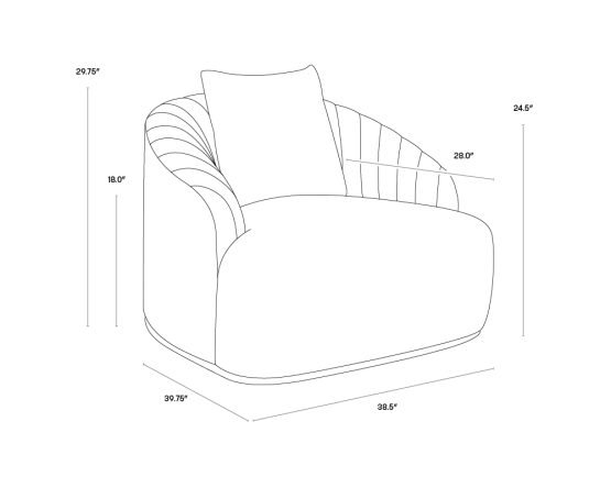 Astrid Armchair Merlot - Image 6