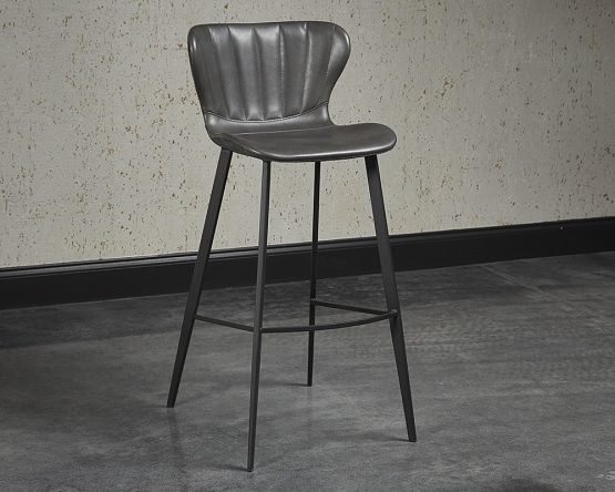 Arabella Barstool Bravo Portabella / Polo Club Kohl Grey - Image 4