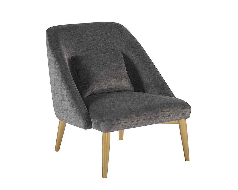 Riley Lounge Chair - Polo Club Kohl Grey