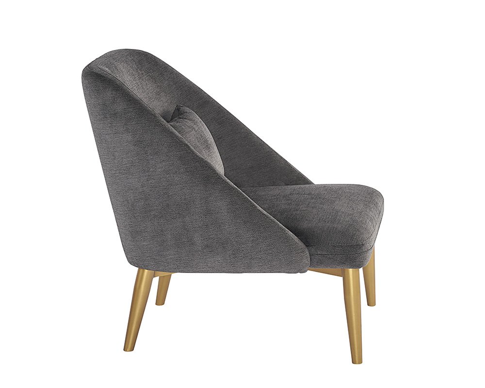 Riley Lounge Chair - Polo Club Kohl Grey - Image 8
