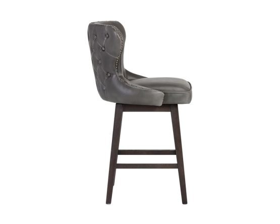 Ariana Swivel Counter Stool - Overcast Grey - Image 2