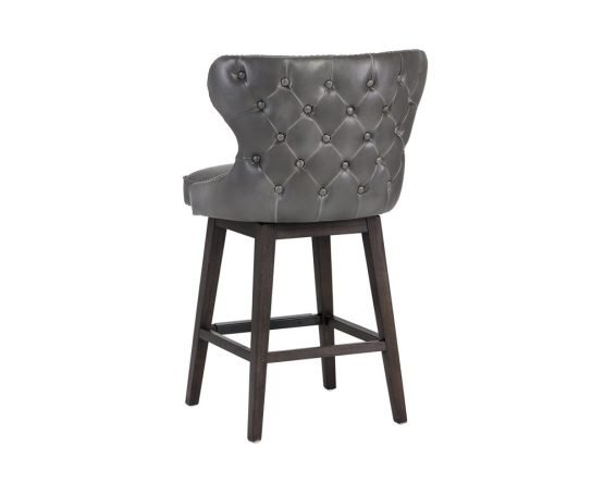 Ariana Swivel Counter Stool - Overcast Grey - Image 3