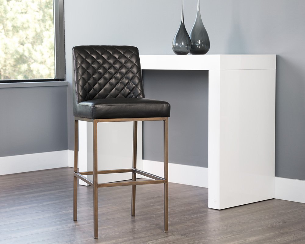 Leighland Barstool Coal Black - Image 3