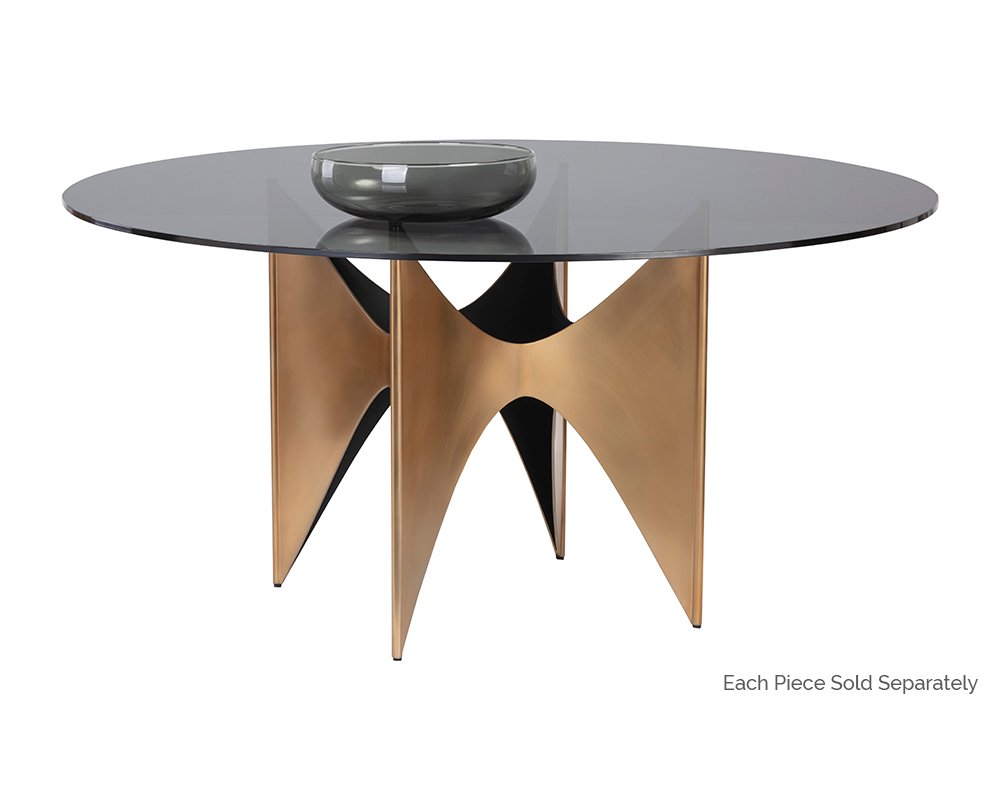 London Dining Table Base Gold - Image 7