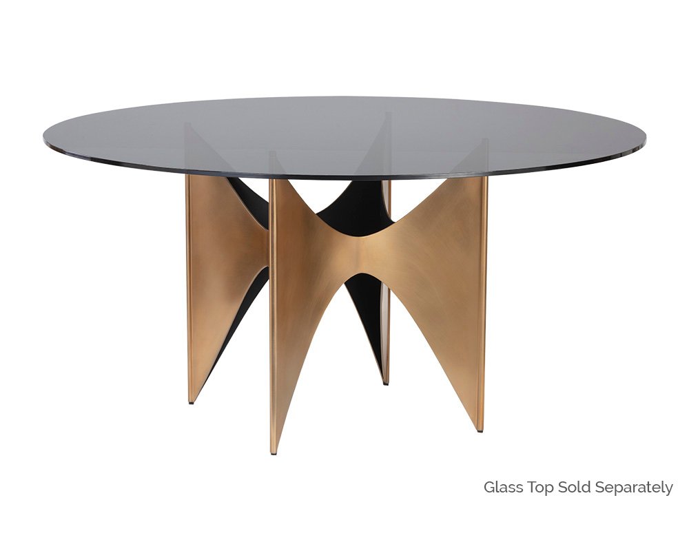 London Dining Table Base Gold - Image 8