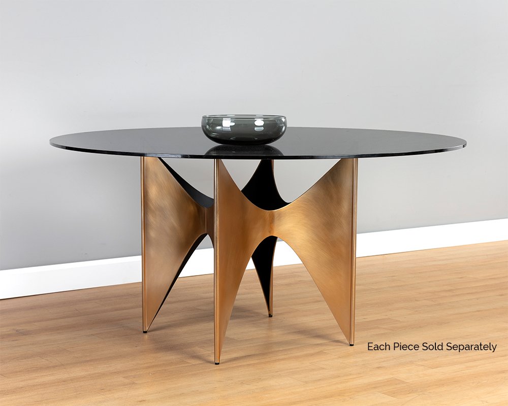 London Dining Table Base Gold - Image 9