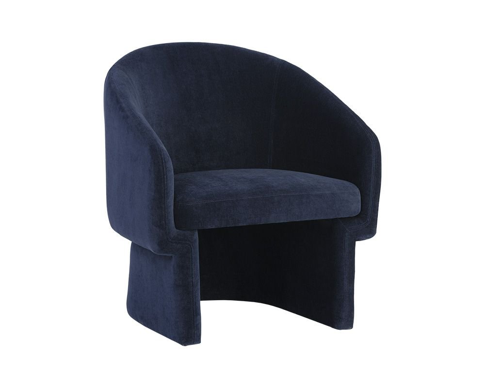 navy lounge chair