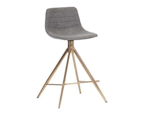 Andres Swivel Counter Stool Belfast Koala Grey