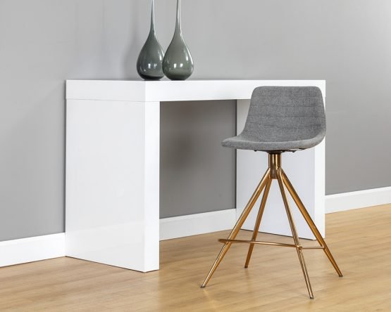 Andres Swivel Counter Stool Belfast Koala Grey - Image 2
