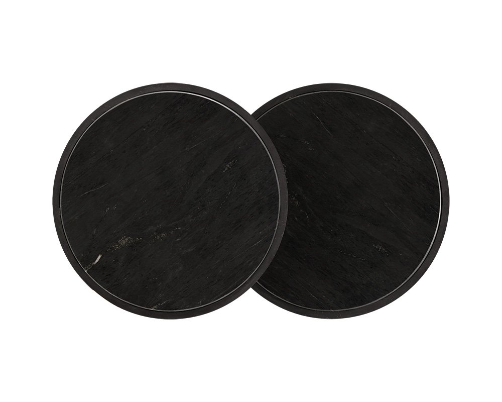 Kyrie Nesting End Tables (Set Of 2) Black - Image 2