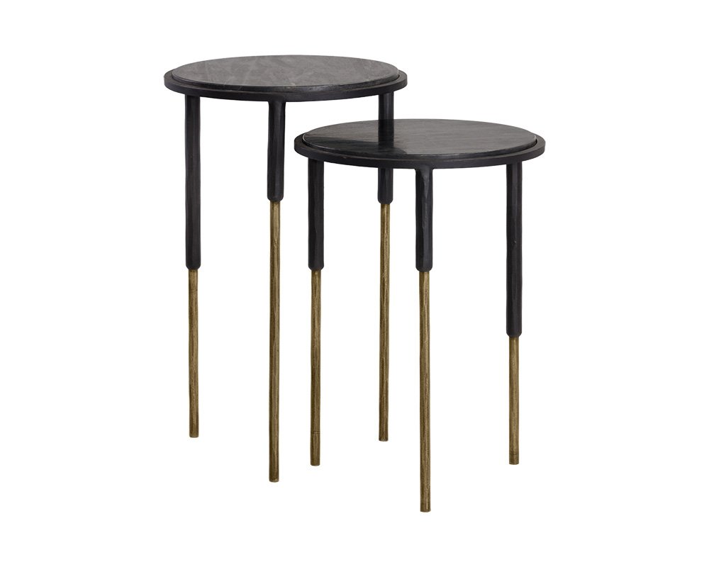 Kyrie Nesting End Tables (Set Of 2) Black - Image 3