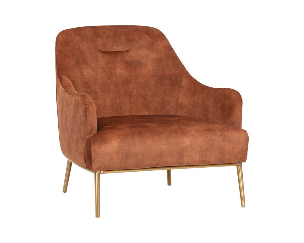 Cameron Lounge Chair Nono Rust