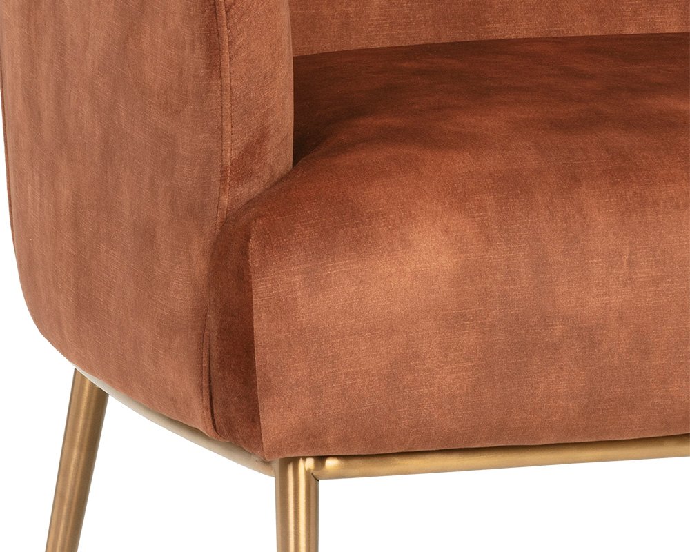 Cameron Lounge Chair Nono Rust - Image 2