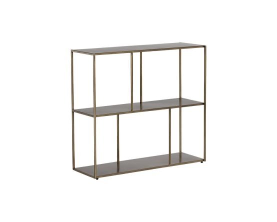 Eiffel Low Bookcase - Medium Antique Brass - Image 2