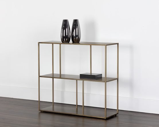 Eiffel Low Bookcase - Medium Antique Brass - Image 4