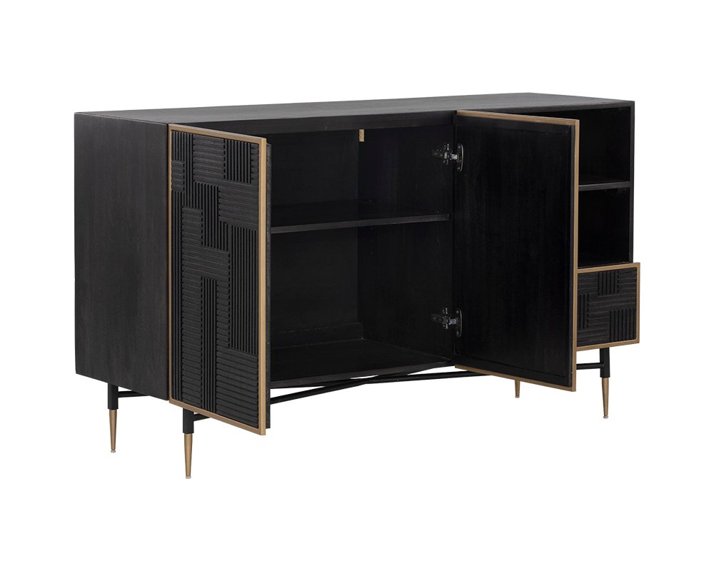 Markwood Sideboard Dark Brown - Image 7