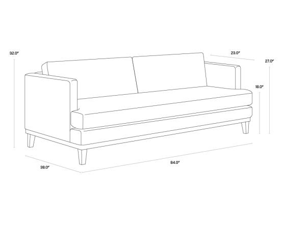 Kaius Sofa Limelight Silver - Image 6