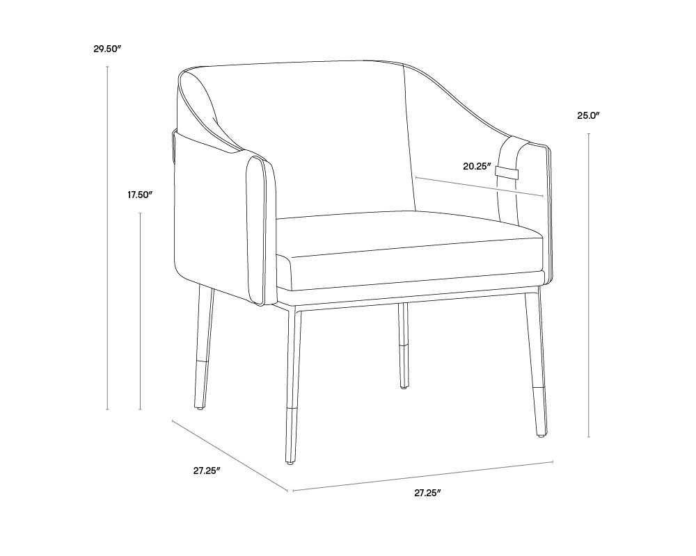 Carter Lounge Chair Napa Black / Napa Cognac - Image 6