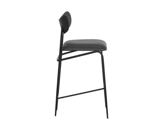 Gibbons Counter Stool - Black Bravo Portabella - Image 7