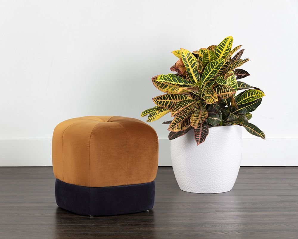 Esti Ottoman - Gold Sky / Abbington Navy - Image 2