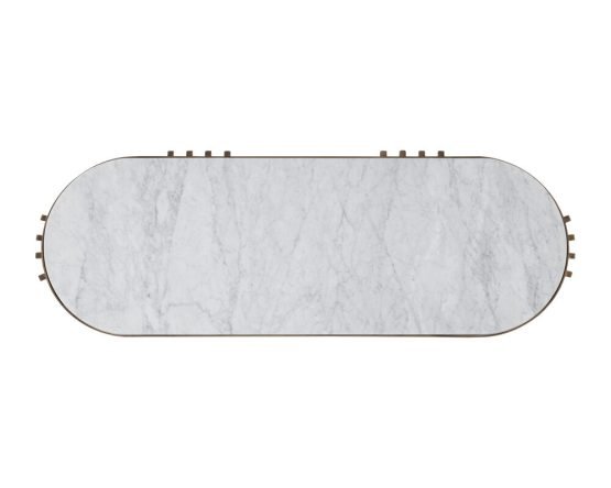 Naxos Console Table White Marble - Image 3