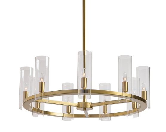 Clarabelle Chandelier - Small Brass