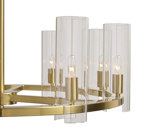 Clarabelle Chandelier - Small Brass - Image 4