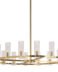 Clarabelle Chandelier - Large Brass