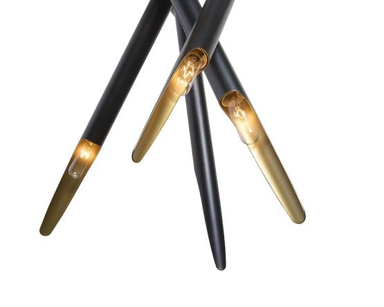 Serwin Chandelier Black - Image 3