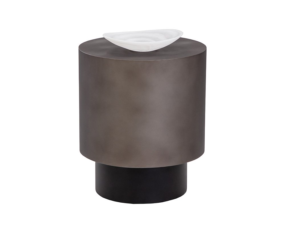 Bernaby End Table Gunmetal
