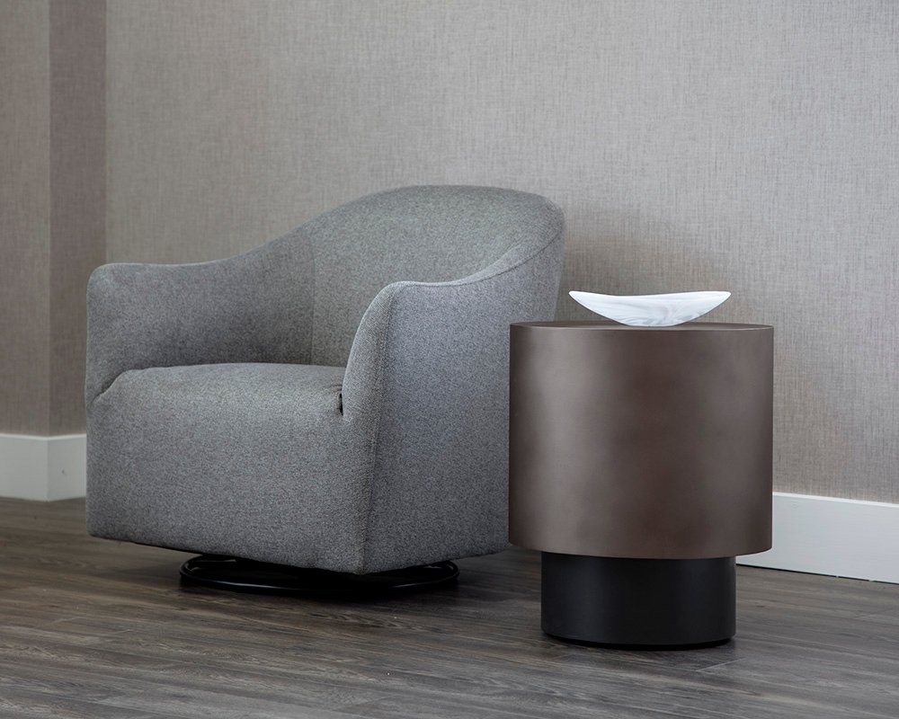 Bernaby End Table Gunmetal - Image 4