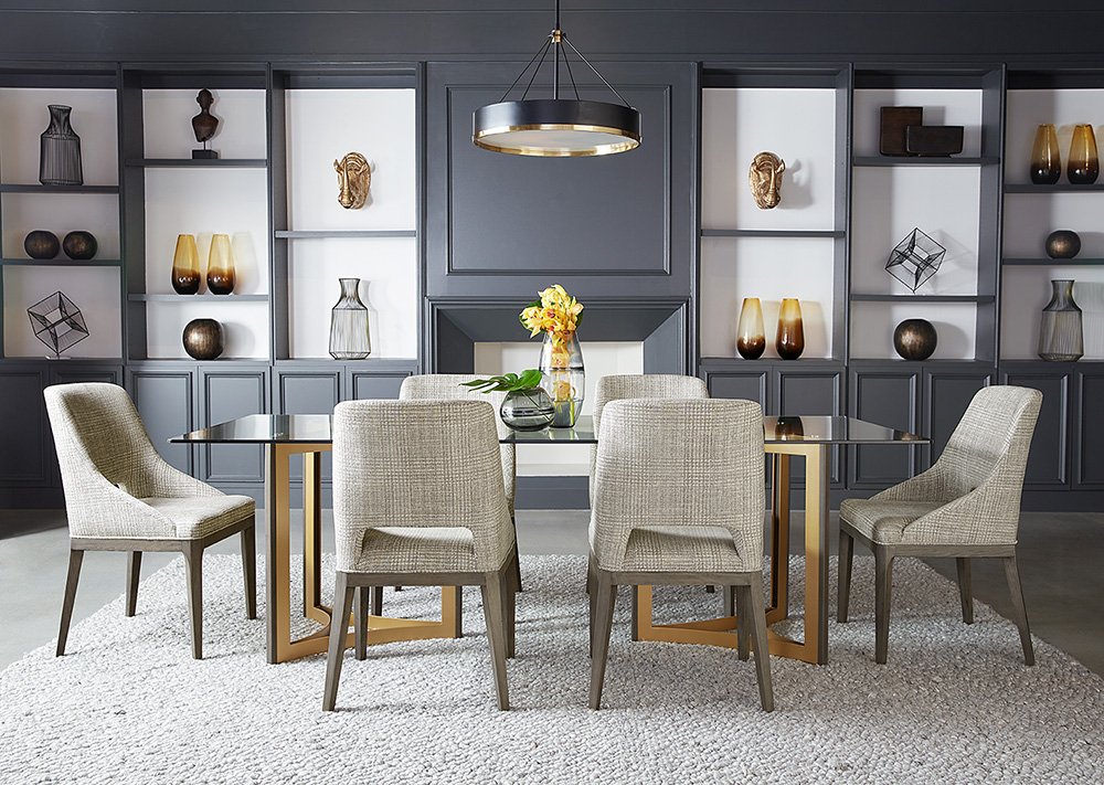 Estrada Dining Chair Naya Check Light Grey - Image 6