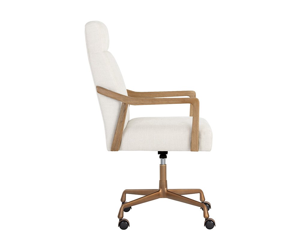 Collin Office Chair - Natural Heather Ivory Tweed - Image 8