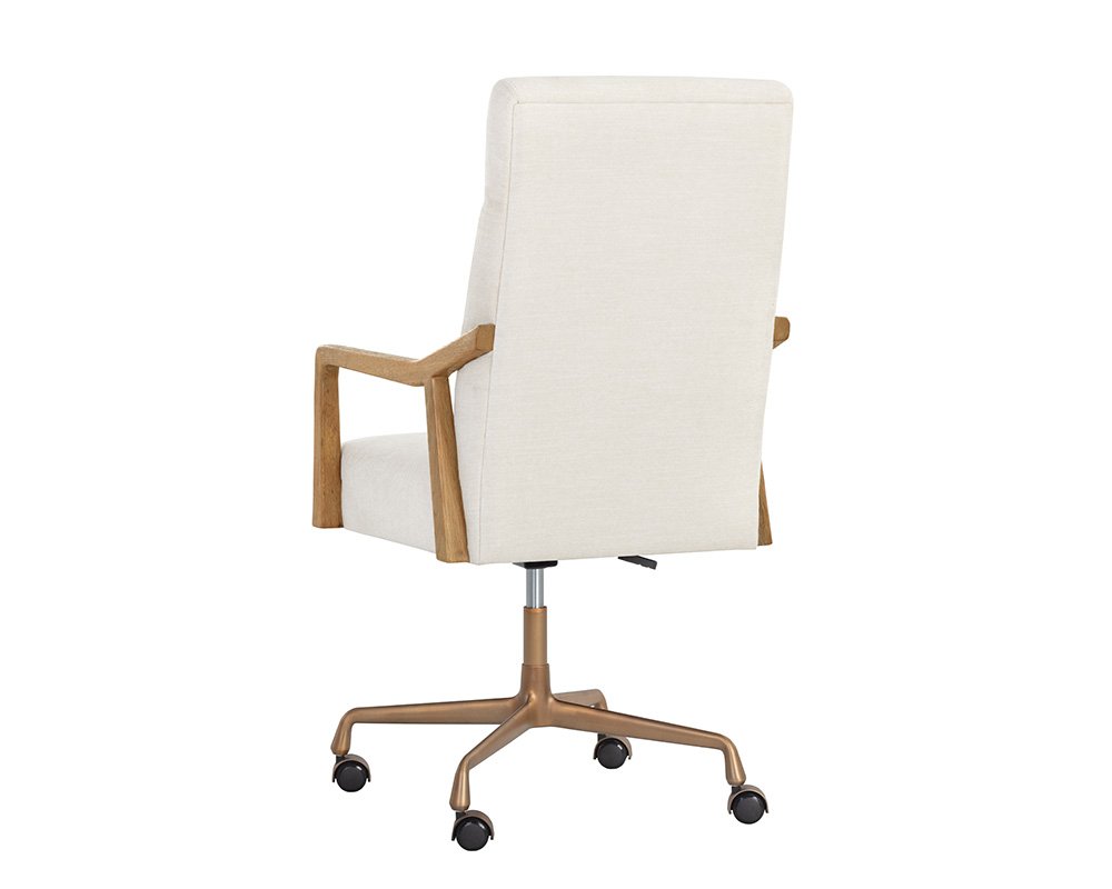Collin Office Chair - Natural Heather Ivory Tweed - Image 9