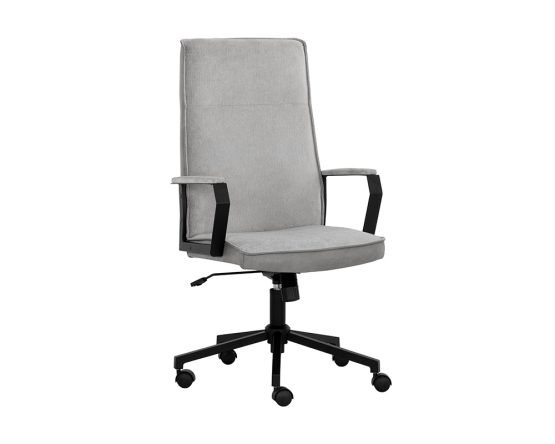 Swanson Office Chair Polo Club Stone / Bravo Metal