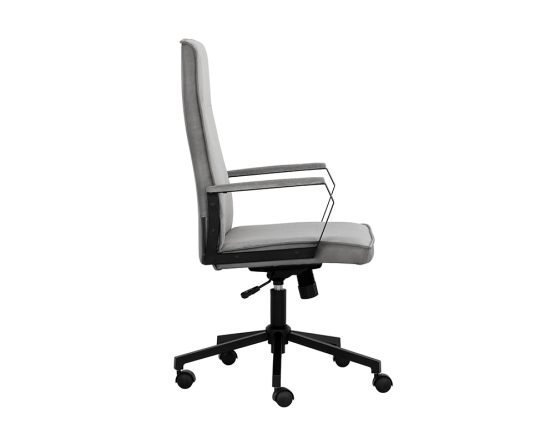 Swanson Office Chair Polo Club Stone / Bravo Metal - Image 8
