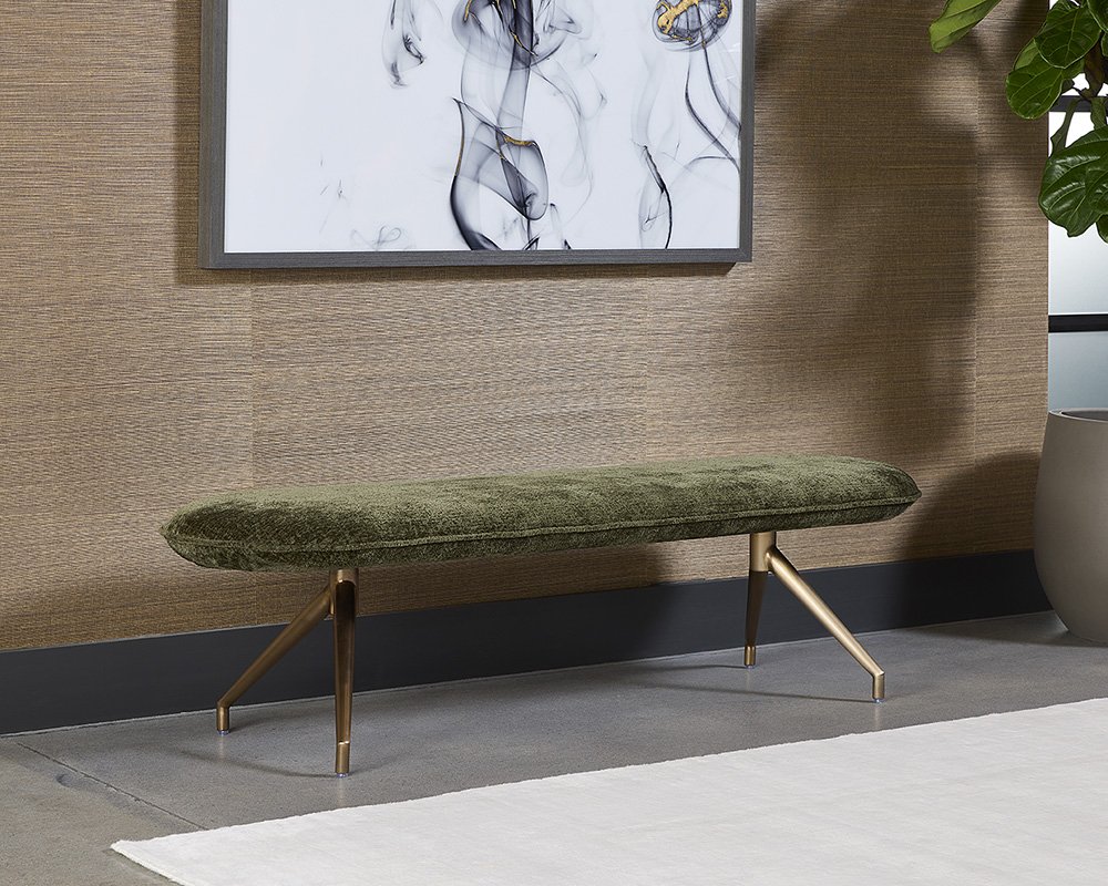 Elowen Bench Bergen Olive - Image 4