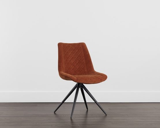 Freya Swivel Dining Chair Danny Rust - Image 3