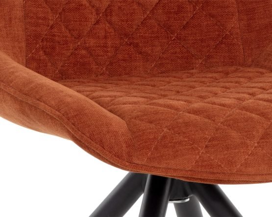 Freya Swivel Dining Chair Danny Rust - Image 4